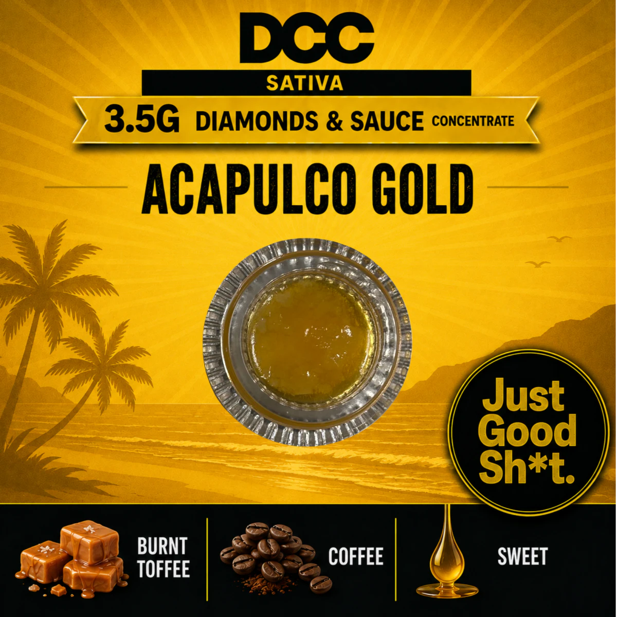 DCC - Acapulco Gold | 3.5g Diamonds & Sauce | TAX INCLD Main Image