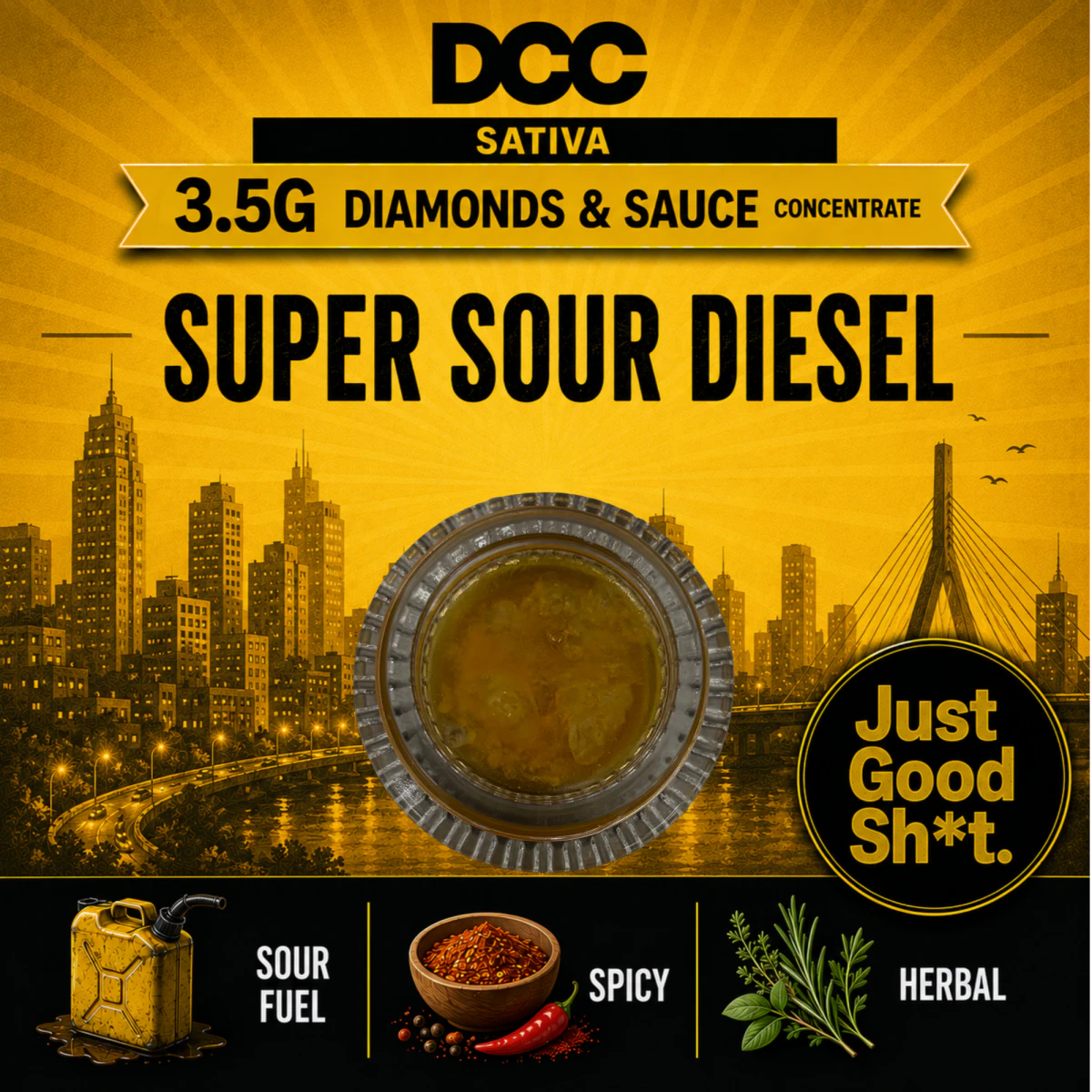 DCC - Super Sour Diesel | 3.5g Diamonds & Sauce | TAX INCLD Main Image