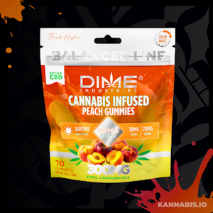 DIME - Dime - Peach CBD Gummies 10ct 300mg