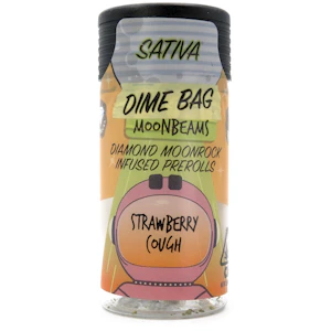 Dime Bag - Strawberry Cough 2.5g 5 Pack Diamond Moonrock Infused Pre-Rolls - Dime Bag