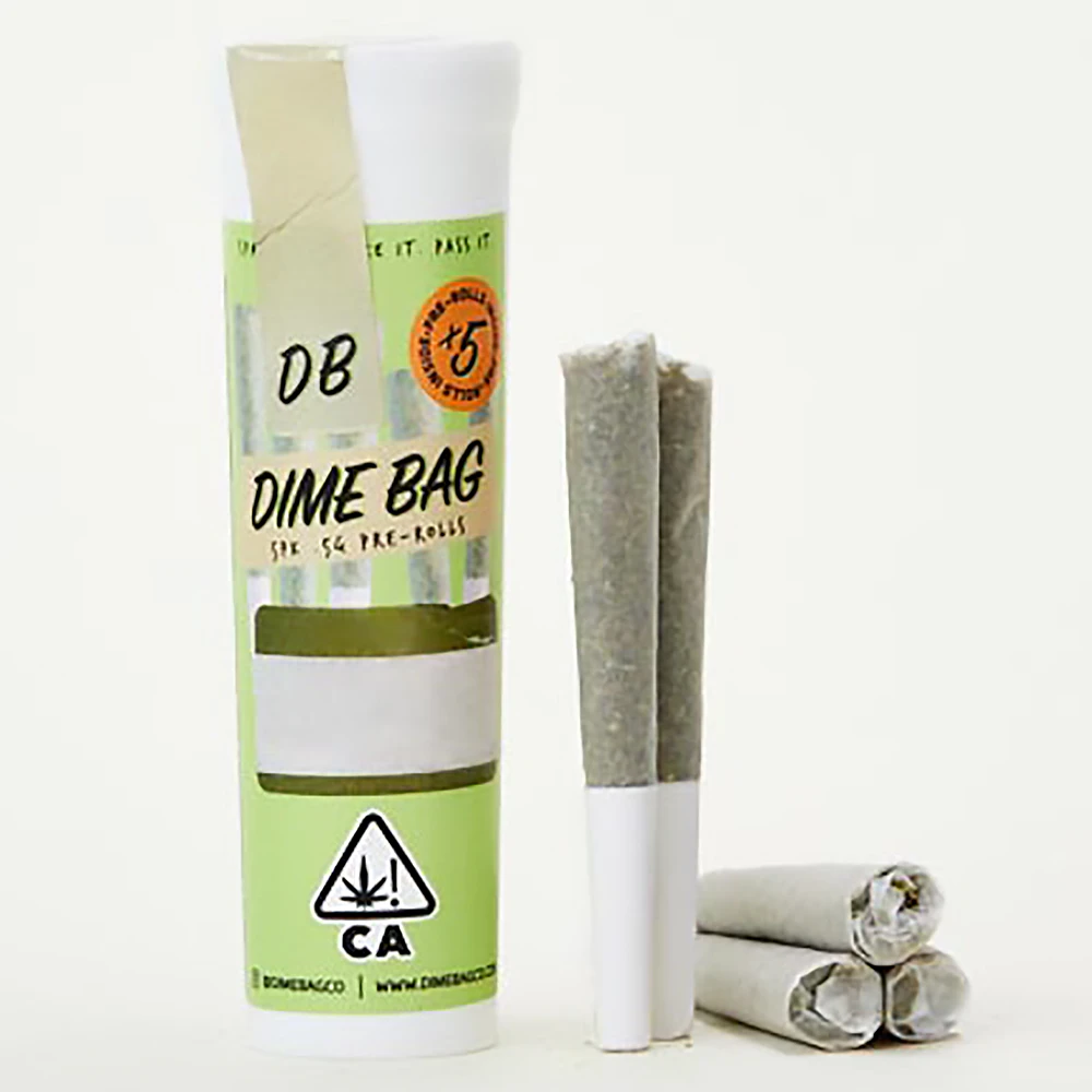 Dime Bag - Grapefruit Z - Moonbeams 5pk Infused Prerolls (2.5g) Main Image