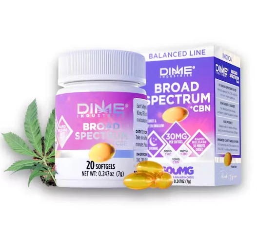 Dime Industries - Dime Industries | CBN | Rapid Onset Evening Capsules | 20pk | 600mg Main Image