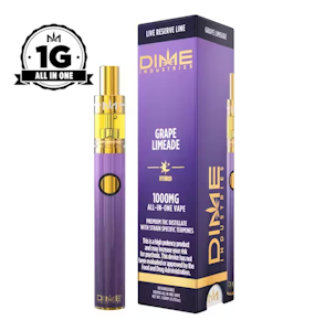 DIME INDUSTRIES - Dime Industries | Grape Limeade | Live Reserve All-In-One Rechargeable Vape | 1g