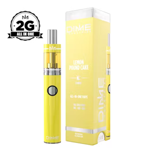 DIME INDUSTRIES - Dime Industries | Lemon Pound Cake | CBG: CBD: THC | Balanced All-In-One Rechargeable Vape | 2g