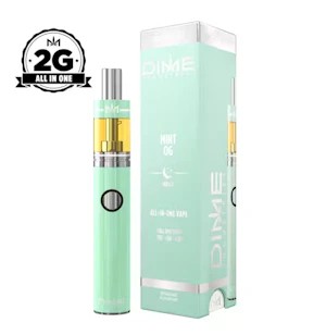 Dime Industries | Mint OG | CBN: CBD: THC | Balanced All-In-One Vape | 2g