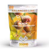 Dime Industries | Peach | THCV:CBD:THC | Fruit Gummies | 10pk | 100mg
