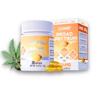 DIME INDUSTRIES - Dime Industries | THCV | Rapid Onset Evening Capsules | 20pk | 600mg