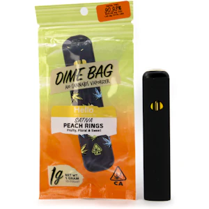 DIME BAG - Peach Rings 1g All In One Cart - Dime Bag