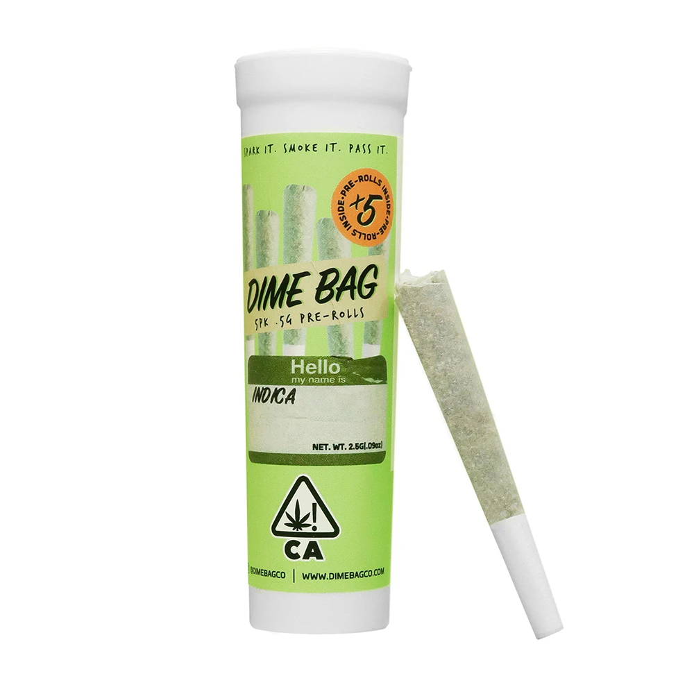 Dime Bag - Dime Bag - 2.5g Pre Roll 5 Pack (Watermelon Z-Indica) Main Image