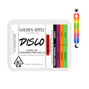 Golden Apple Cannabis Co. - Disco - THCV 5 Mini .3g Pre-Rolls
