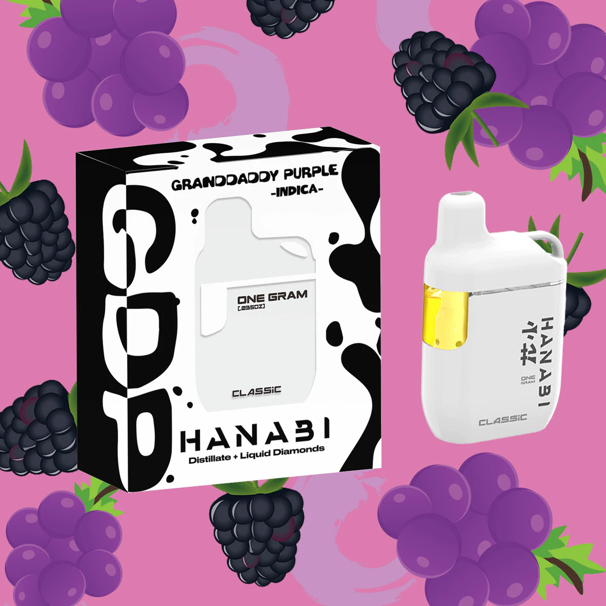 Hanabi - HANABI | GRANDDADDY PURPLE - AIO | CARTRIDGE | 1G Main Image