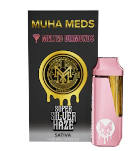 Muha Meds - Super Silver Haze (S) 81.44% THC | Muha Meds | Melted Diamonds 1g (Disposable)