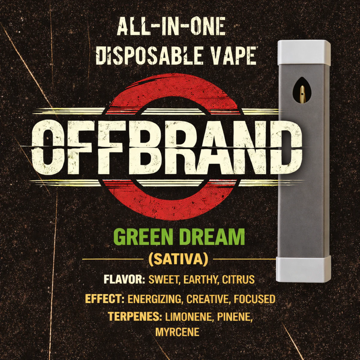 Offbrand - Green Dream | 1g Disposable Vape | TAX INCLD Main Image