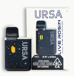 URSA Extracts - URSA 1g Divine Banana Live Rosin AIO Disposable