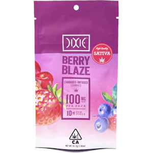 DIXIE - Berry Blaze 100mg 10 Pack Gummies - Dixie