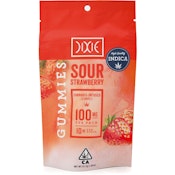 Sour Strawberry 100mg 10 Pack Gummies - Dixie