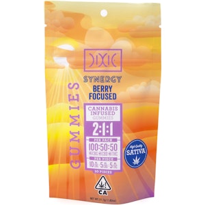 Dixie - Synergy Berry Focused 2:1:1 200mg 10 Pack Gummies  - Dixie