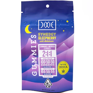 DIXIE - Synergy Sleepberry 2:1:1 CBN:CBD:THC 200mg 10 Pack Gummies - Dixie