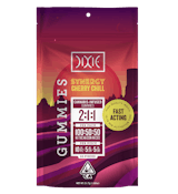 Dixie-Synergy-Cherry Chill-Fast Acting-Gummies-CBD 100mg-THC 200mg-CBN 100mg