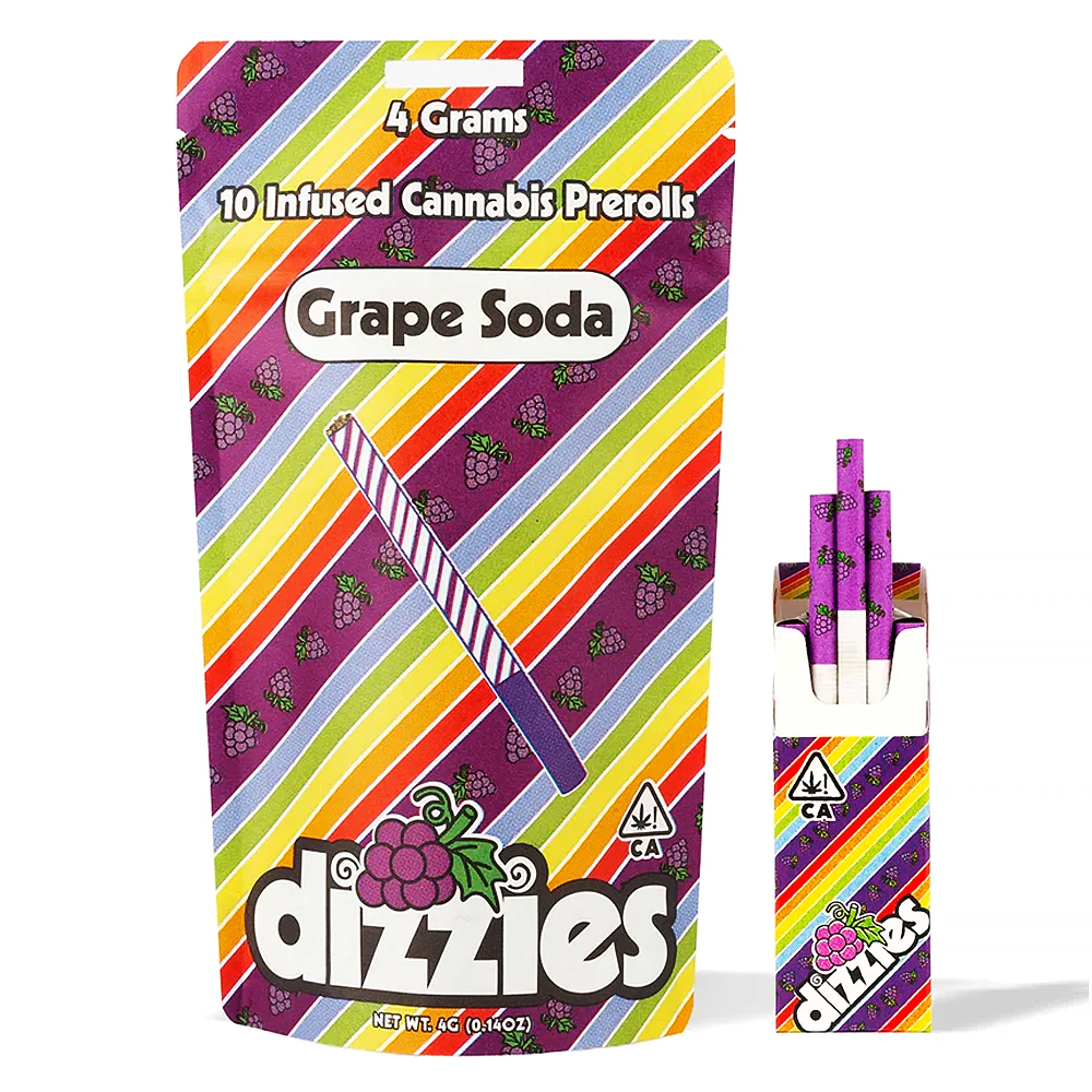 Dizzies - Grape Soda 10pk Infused Preroll (4g) Main Image