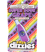 Dizzies Gummies Super Sour Grape Sodas 10mg