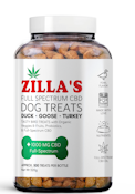 ZILLAS | Full Spectrum CBD DOG TREATS - BIG BOTTLE
