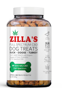 DOPE CAKES - ZILLAS | Full Spectrum CBD DOG TREATS - BIG BOTTLE