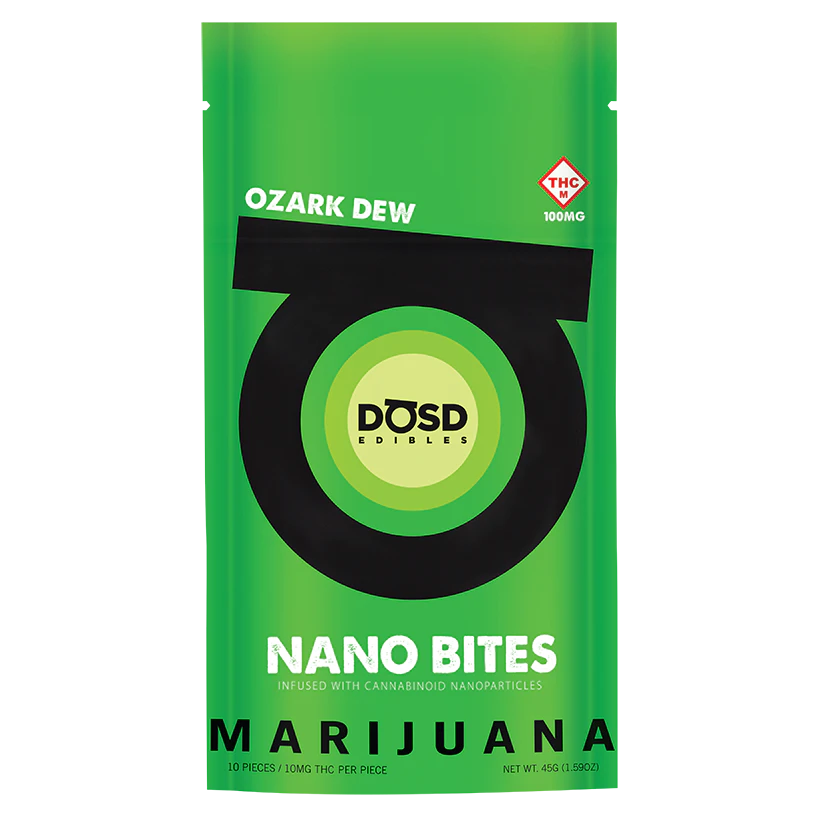 DOSD EDIBLES - DOSD EDIBLES - OZARK DEW 100 MG NANO BITES Main Image
