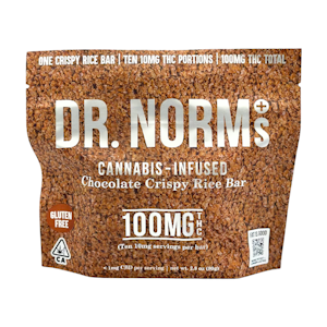 DR. NORM'S - Dr Norms - Chocolate - Rice Krispy - Edible - 100mg