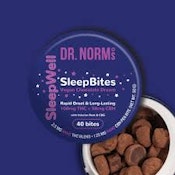 Dr. Norm's- 100mg Brownie Sleep Bites- 2.5mg THC : 1.25mg CBN (40 pcs) - TIN