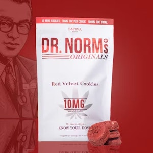DR NORMS - [DR. NORM'S] Cookies 10 Pack - 100mg - Red Velvet (S)
