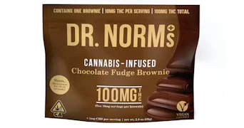 Dr. Norm's - Vegan Chocolate Fudge Brownie - 100mg
