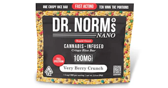 Dr. Norm's - Very Berry Crunch NANO Rice Crispy Bar - 100mg