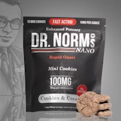Dr. Norms NANO | Cookies & Cream Cookies | Baked Goods | [100mg] 10pk | Hybrid