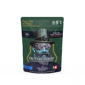 DR FEEL GOOD - Dr Feel Good Blueberry Lemonade Distillate 100mg Single Gummy - Indica