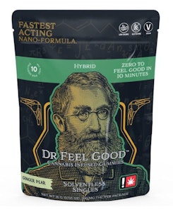 DR FEEL GOOD - Dr Feel Good Pear Ginger Distillate 100mg Single Gummy - Hybrid
