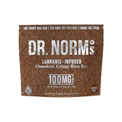 CHOCOLATE RICE KRISPY BAR 100MG - DR. NORMS