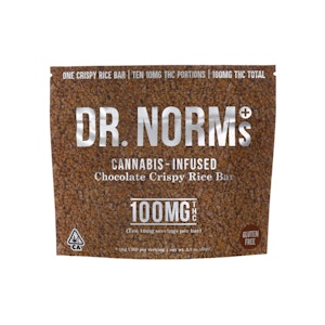 DR. NORM'S - CHOCOLATE RICE KRISPY BAR 100MG - DR. NORMS
