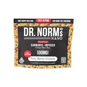 NANO - VERY BERRY CRUNCH RICE KRISPY BAR 100MG - DR. NORMS