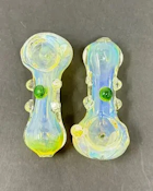 Dragon Cartel - 3 in. Silver Fume Marble Hand Pipe