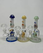 Dragon Cartel - 6 in. Mushroom Perc Straight Tube Mini Rig