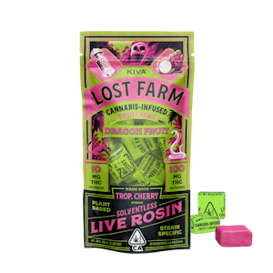 LOST FARM - Dragon Fruit (Trop. Cherry) (S-H) | 10mg 10pk Live Rosin Chews | Lost Farm