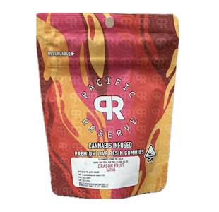 Pacific Reserve - Dragonfruit - Live Resin Gummies - 10 Pack - 100mg
