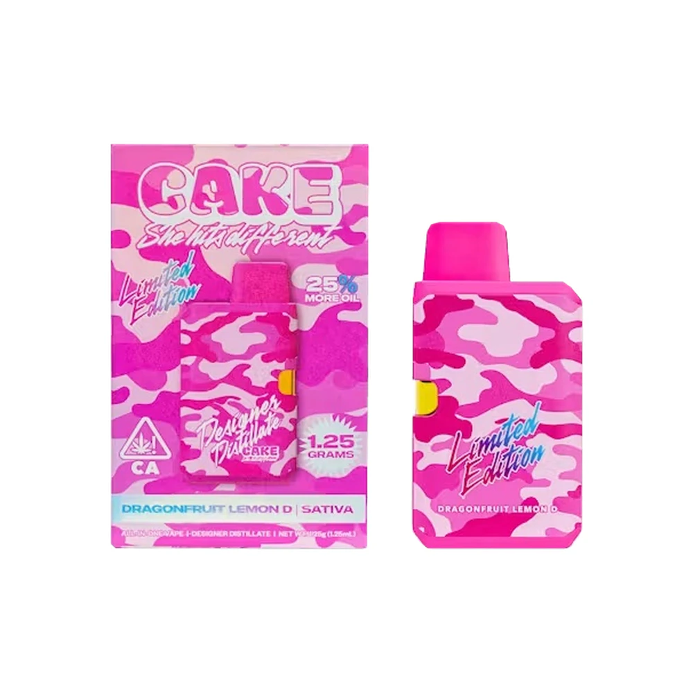CAKE she hits different - DRAGONFRUIT LEMON D CAMO DISPOSABLE 1.25G - CAKE Main Image