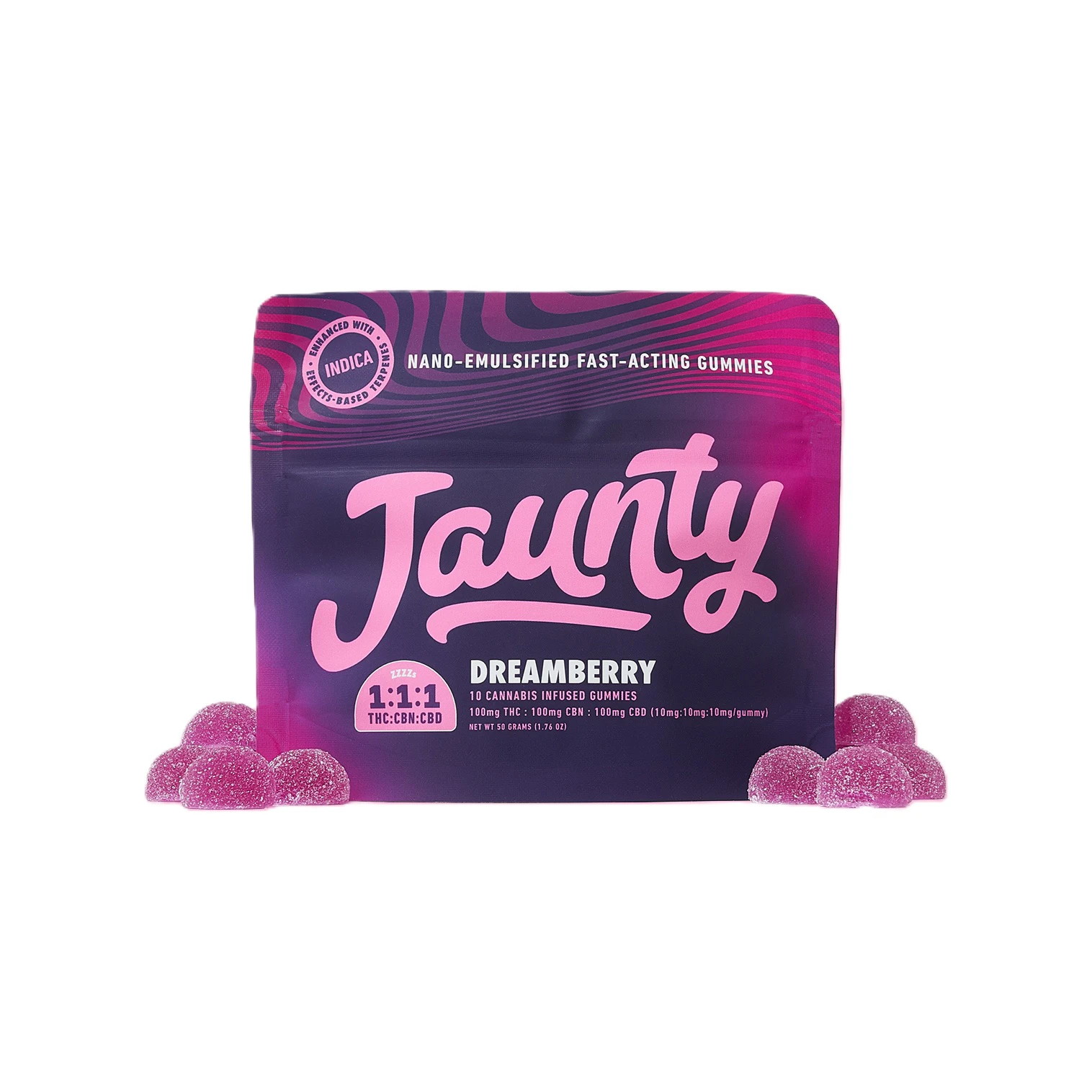 Jaunty - Dreamberry | Gummies | 100mg/10 Pieces | Jaunty Main Image