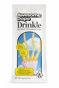 Awesome Dope - Awesome Dope | Drinkle | Live Rosin Straw | Hybrid | 4pk