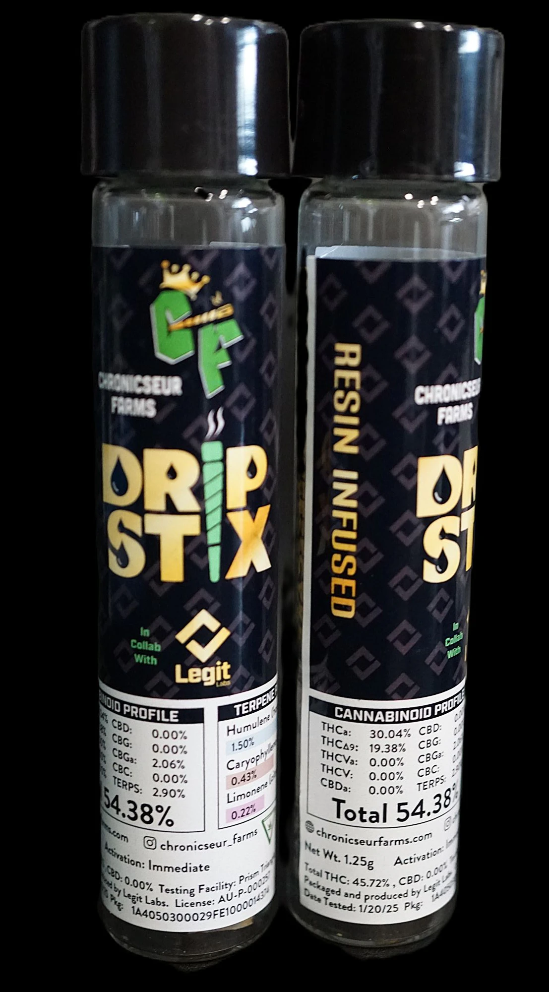 Chronicseur Farms - Drip Stix - Infused Preroll - Banana Cheesecake Main Image