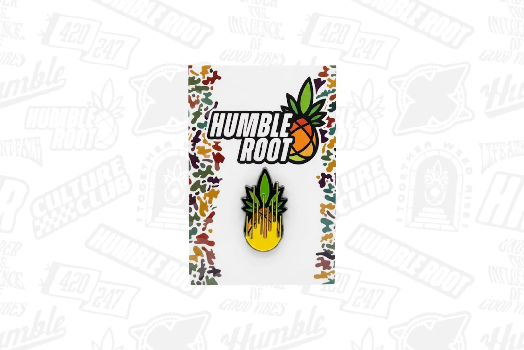 Humble Root - Drippy Pineapple Enamel Pin - Humble Root Main Image