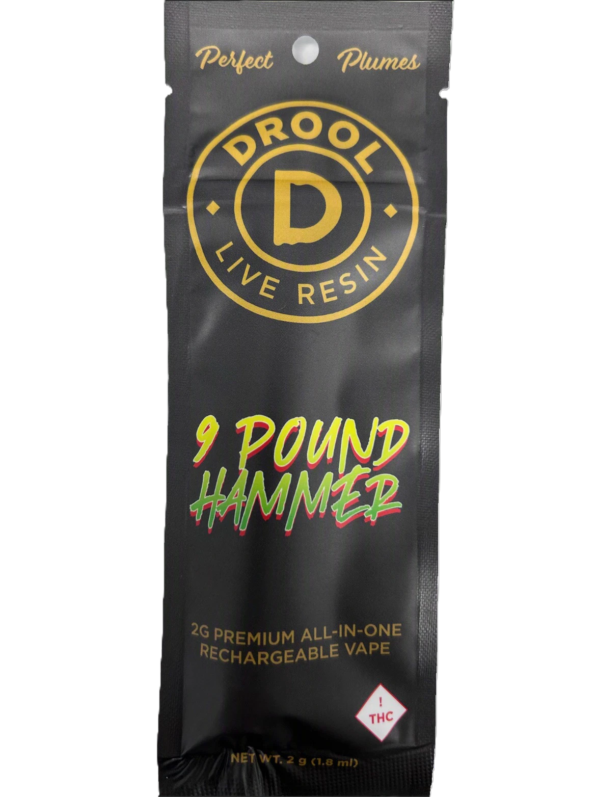Drool - 9LB Hammer (2G) | Live Resin Disposable | Indica Main Image