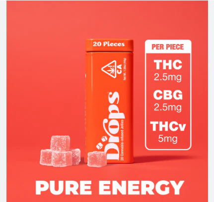 Drops - Drops Strawberry THC:CBG:THC-V 20pk Main Image